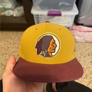 Washington Redskins New Era Yellow and Maroon Hat